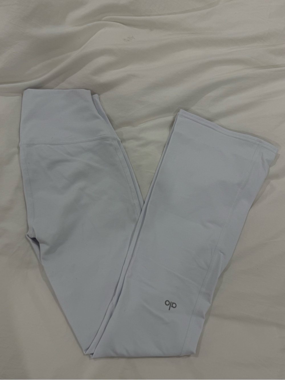 ALO Yoga flare White High-Waist Leggings